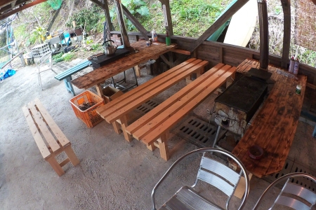 薪ストーブBBQ