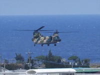 自衛隊機ヘリ 2013/10/31 18:45:21