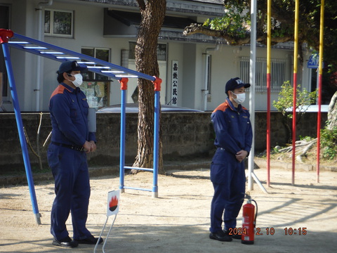 防災防火避難訓練