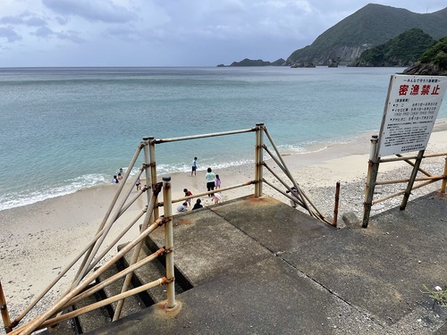 夏場の手すりを！