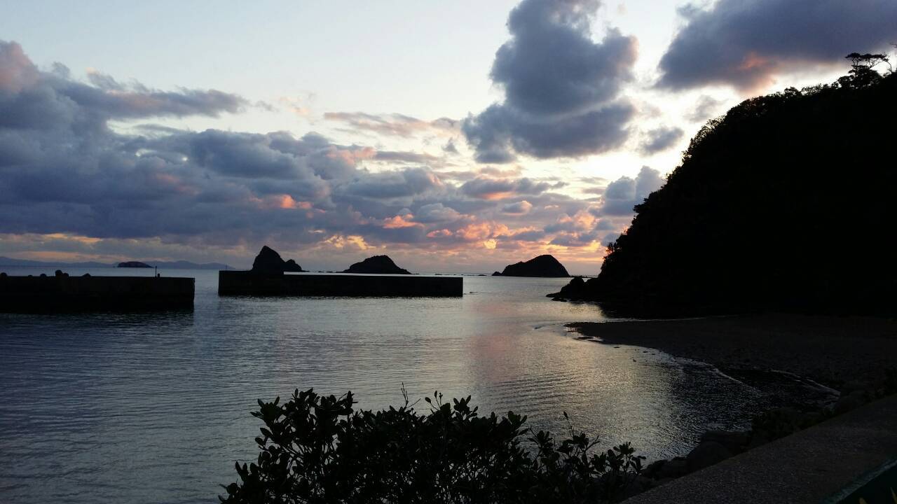 西古見の夕暮れ