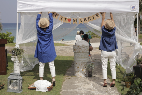 大浜で結婚式