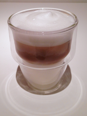 カフェラテ完成♪