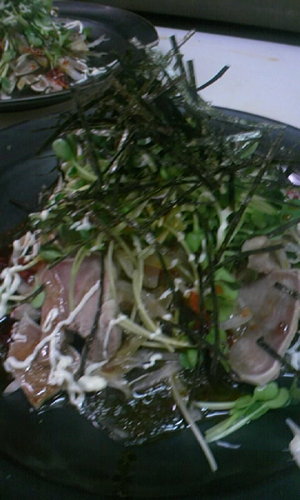 豚舌の和え物・・・