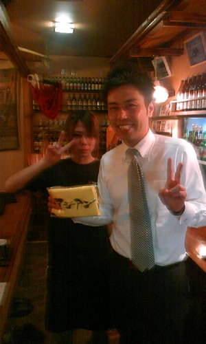 昨夜のラストのお客さん・・・