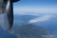 飛行機からの山