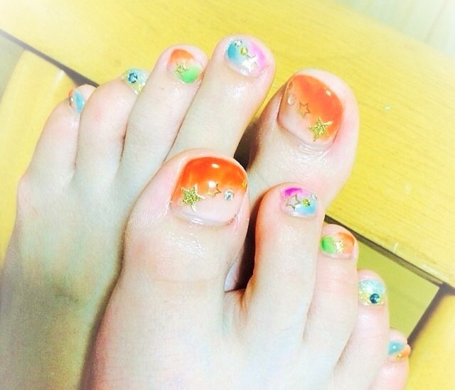 nail Ru-さんで初ペティキュア！！！