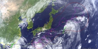 台風10号による船舶動静