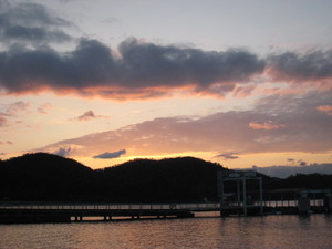 今日の夕景。