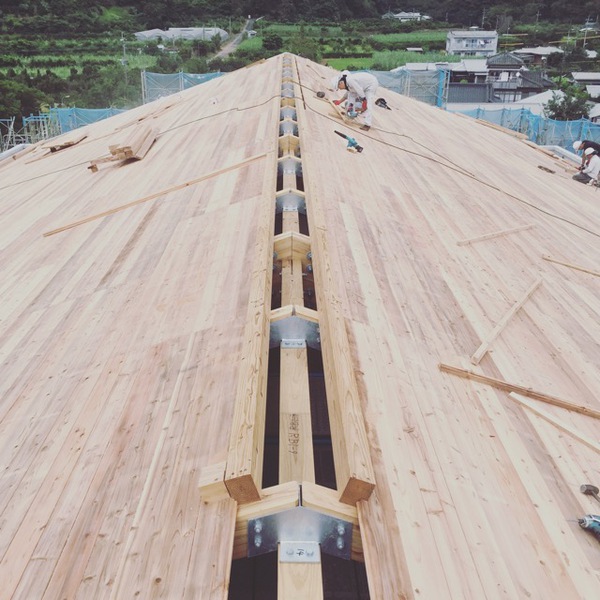 田検中学校の現場　１