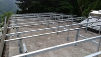 K様邸太陽光架台施工状況