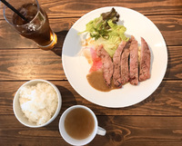 お肉ランチ♡Rib リブのポークグリル！