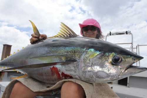 マグロ釣るぞ～！！陸＆和樹の挑戦でしたが・・