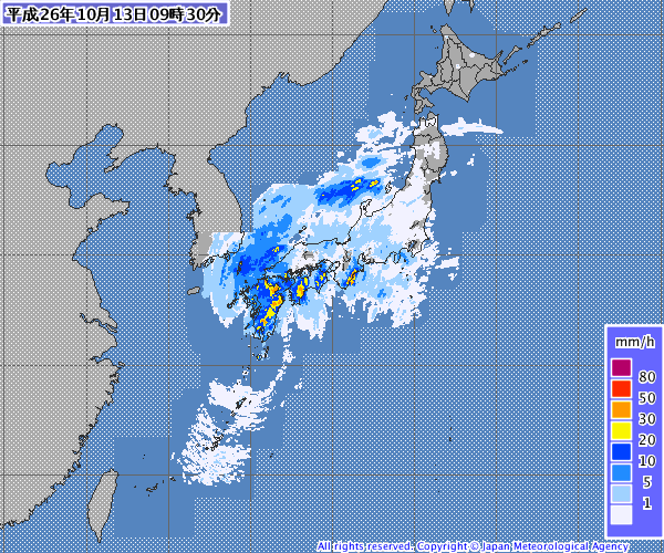 解析雨量・降水短時間予報