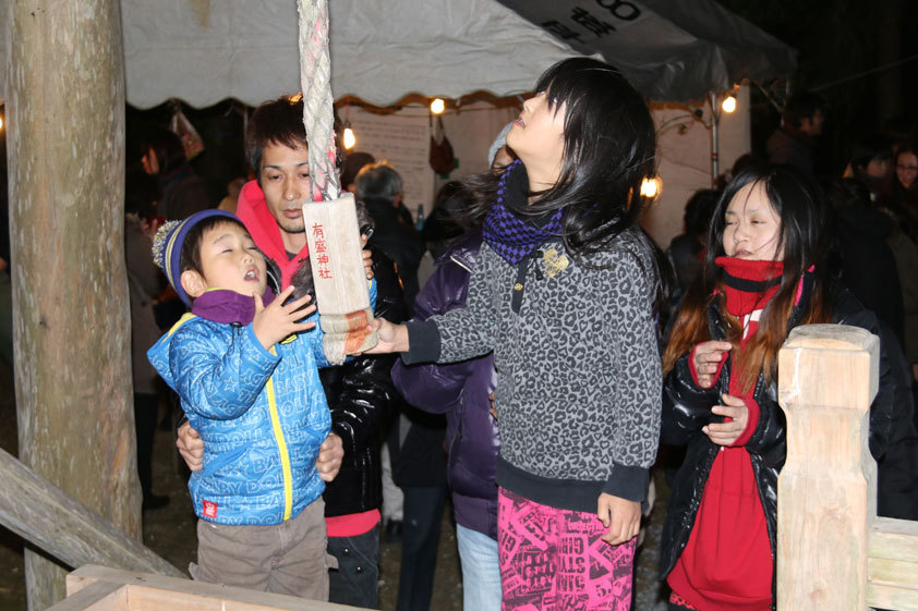 年越しソバと有盛神社初詣２