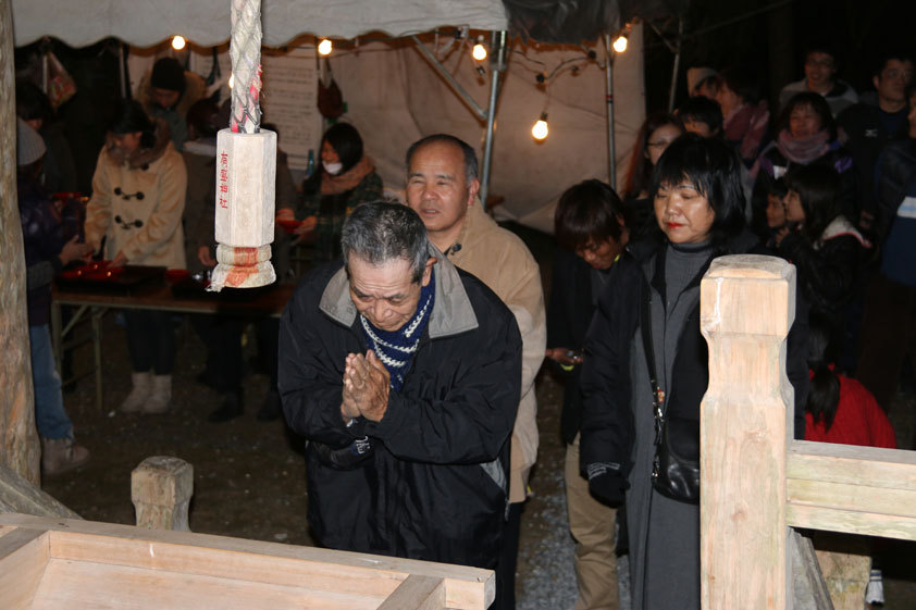 年越しソバと有盛神社初詣２