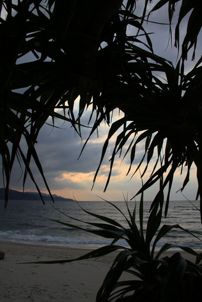 大浜海浜公園の夕景