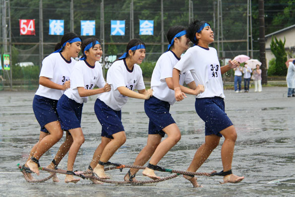 わきゃしま大好き 雨の体育祭