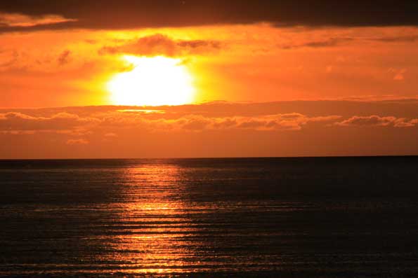 夕日