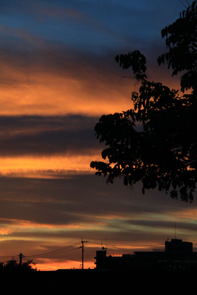 自宅からの夕景