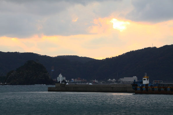 大熊の夕景