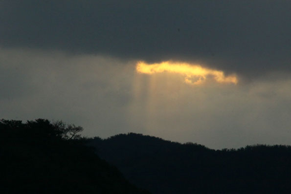 大熊の夕景