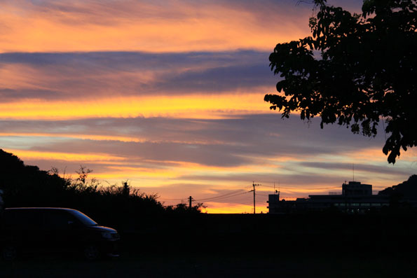 自宅からの夕景