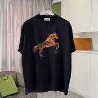 エルメス Tシャツ 馬 イラスト デザイン オレンジ&ブラック HERMES