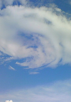 台風の目…(◎-◎;)