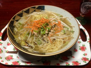 豆腐ピリカラ坦々麺♪♪