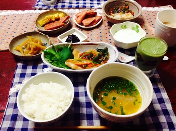 がっつり朝ごはん♪♪