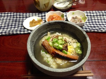 鶏スープで♪